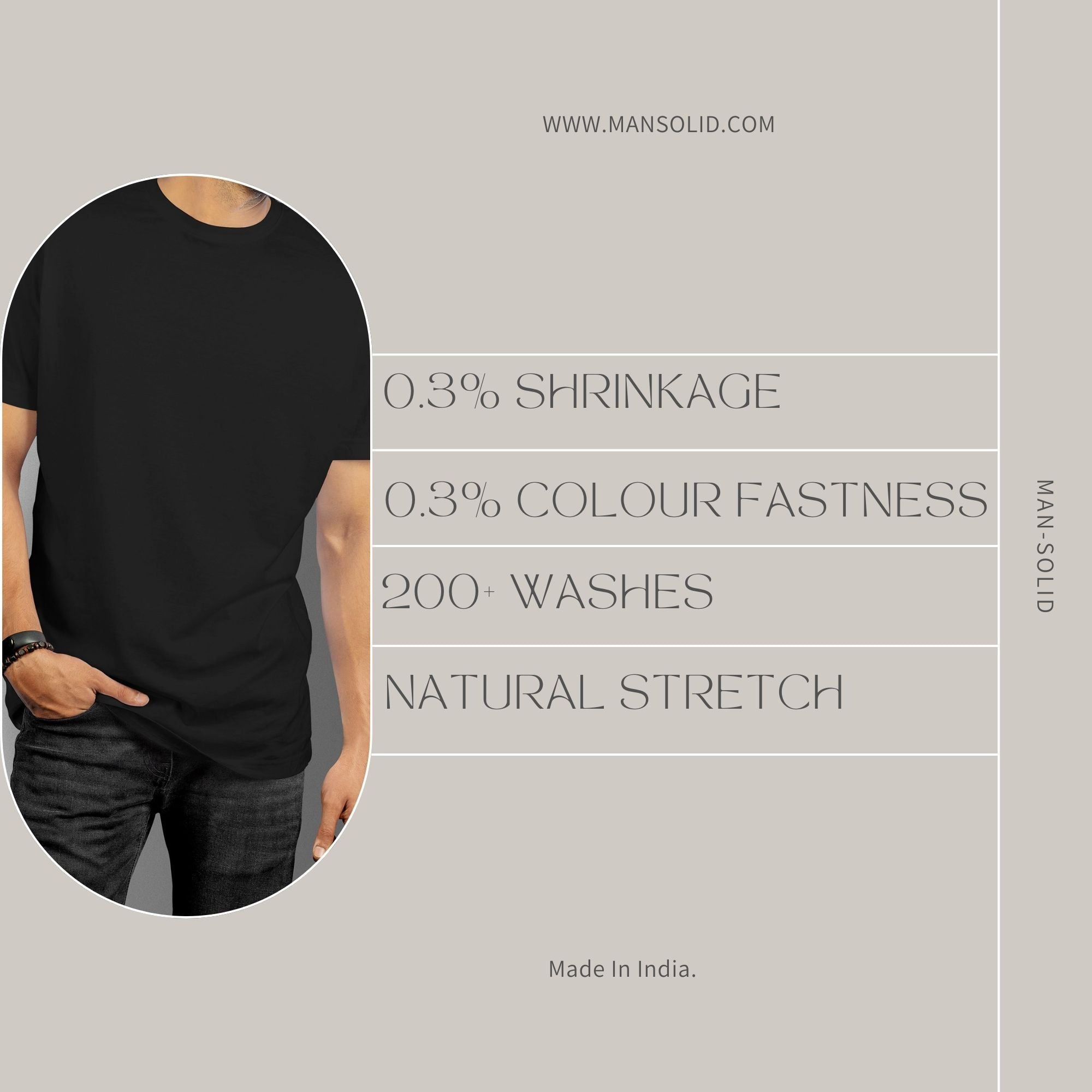 Pack of 2 Black T-Shirts for Men – Classic Solid Tees for Everyday Style