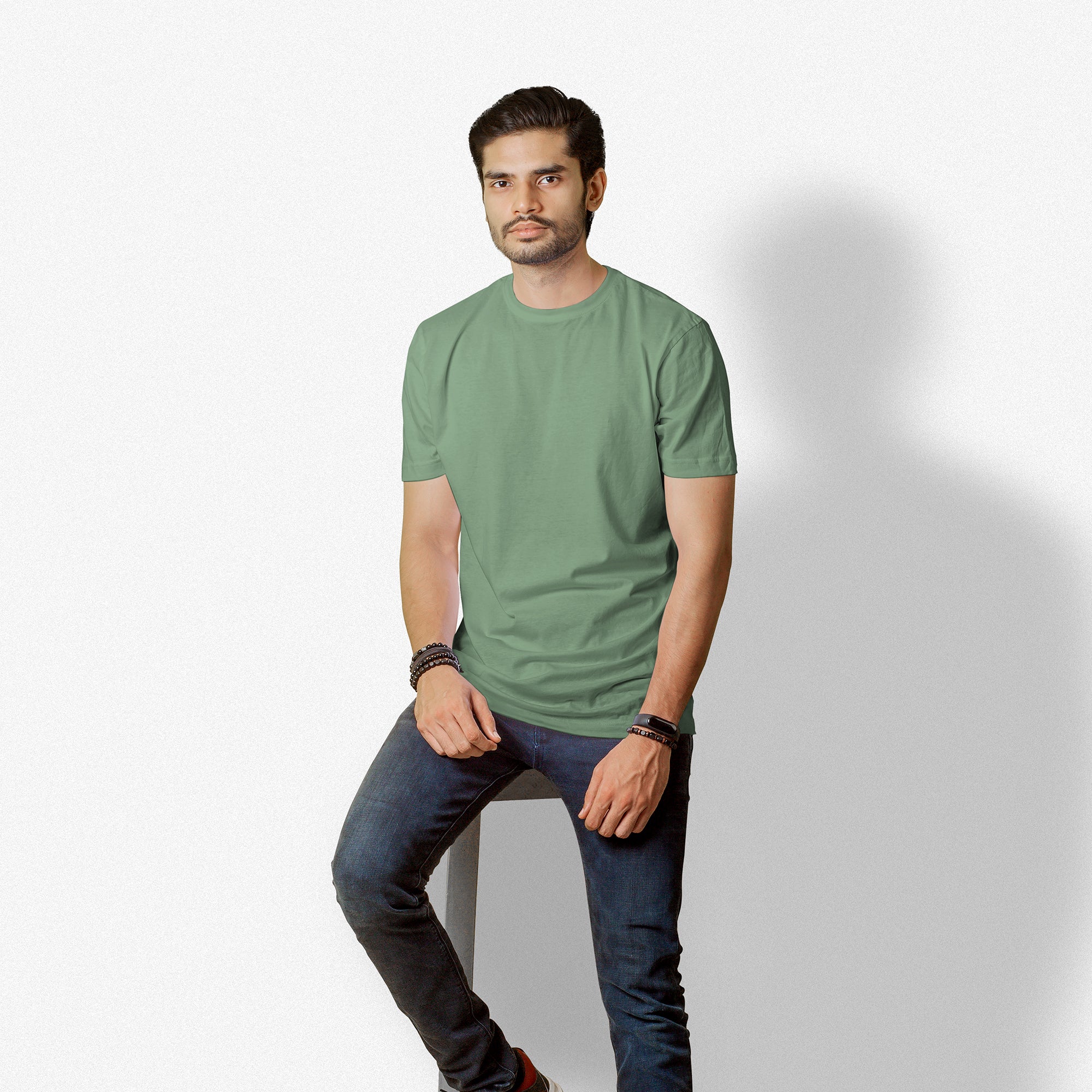 Basil Essential Round Neck Short Sleeve T-Shirt (Casual/Sports)