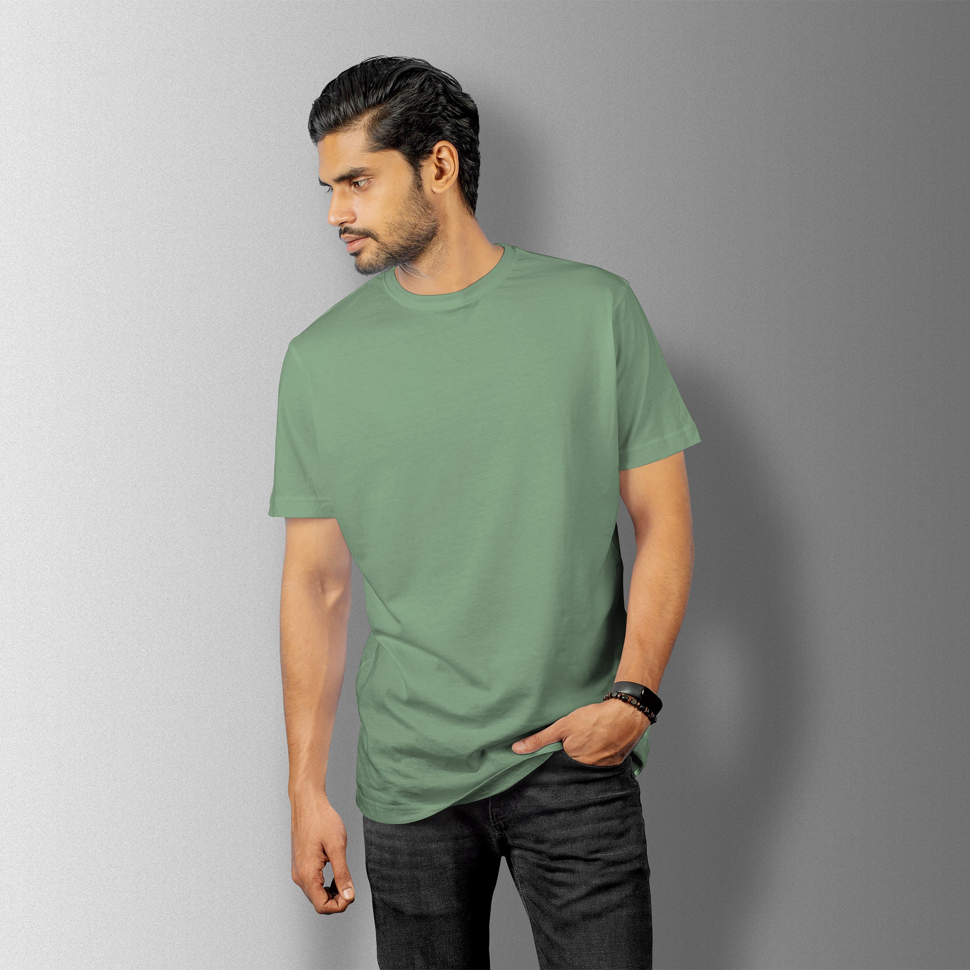 Basil Essential Round Neck Short Sleeve T-Shirt (Casual/Sports)