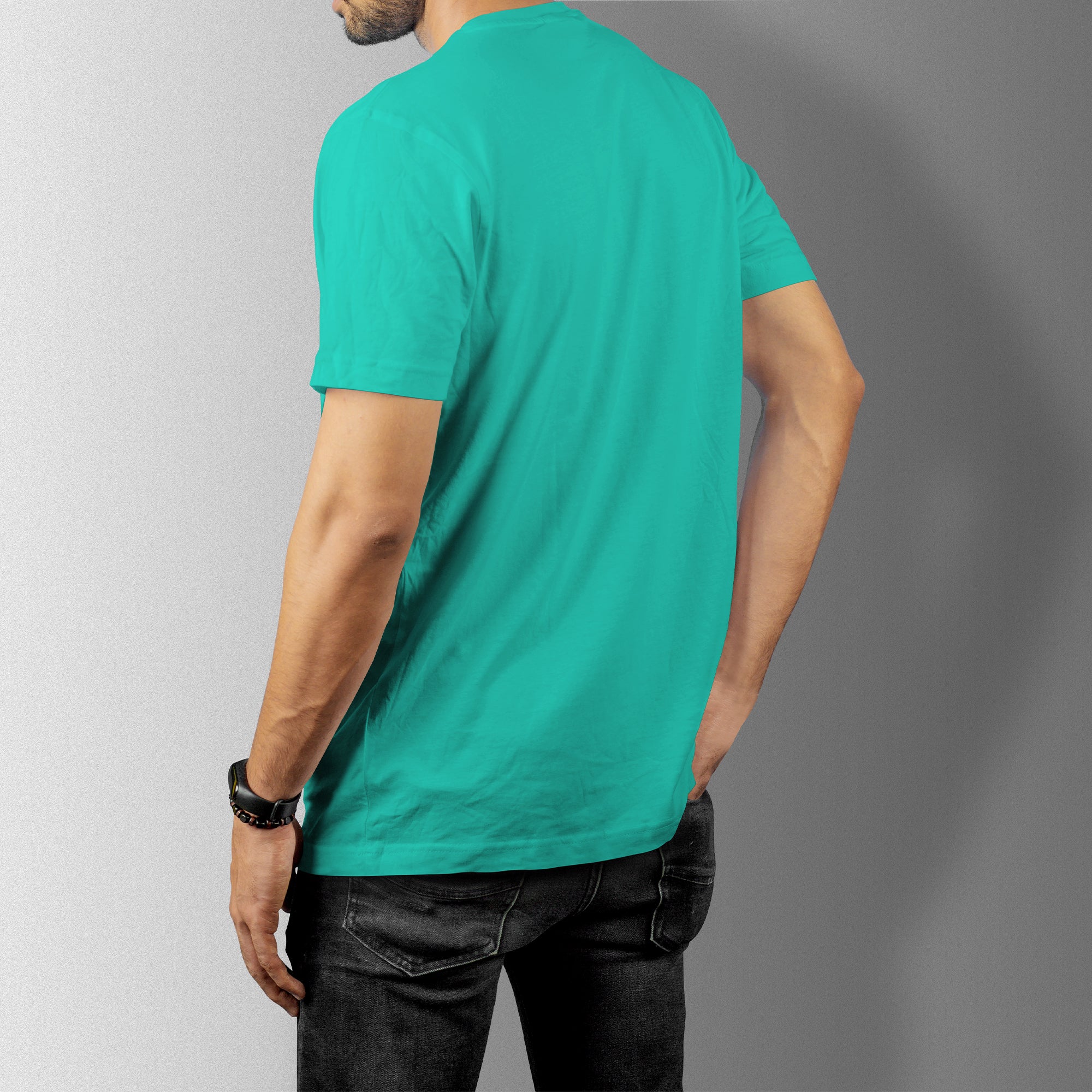 Emerald Essential Round Neck Short Sleeve T-Shirt (Casual/Sports)