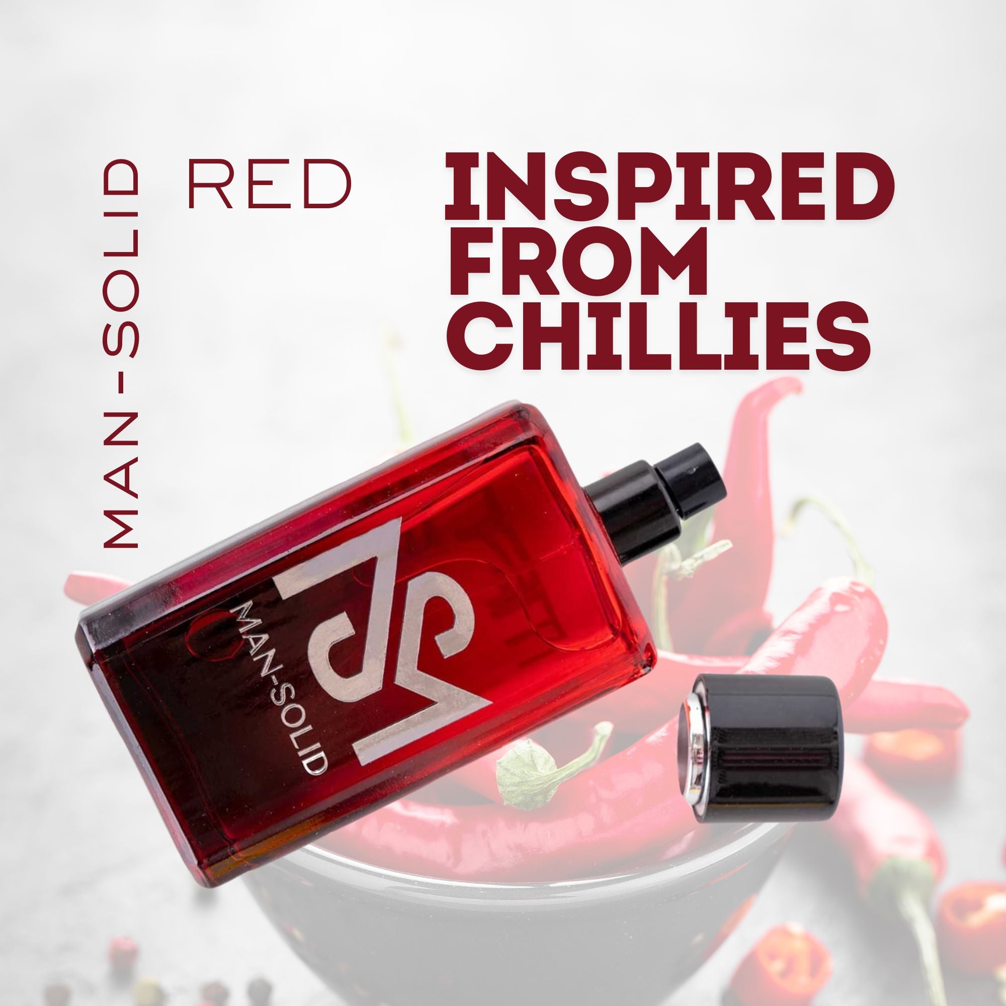 Man-Solid Red | Occasion : Party Perfume | Sweet & Spicy | Inspired from Red Chilli | Eau de Parfum - 100 ml